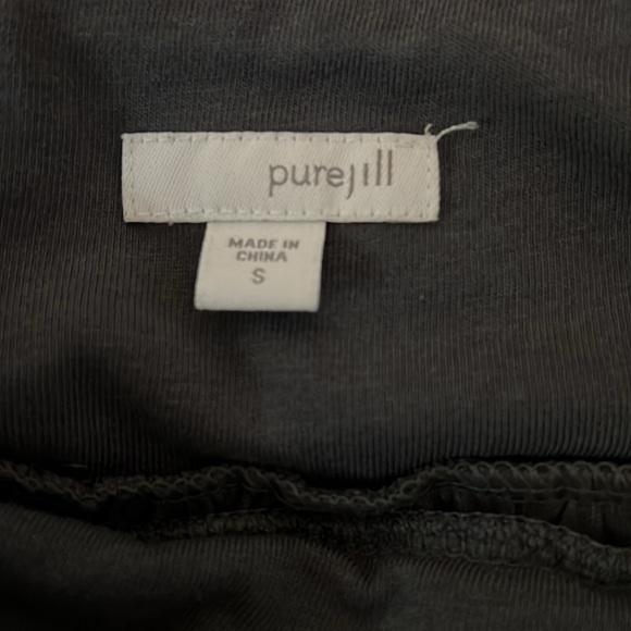 J jill pure jill gray cotton knit skirt small - Picture 2 of 3